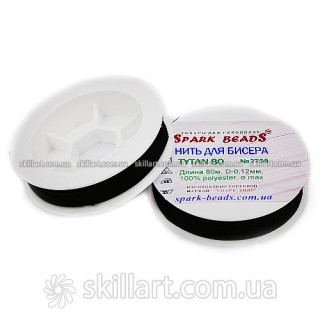 Нитки для бисера Tytan 80 Spark Beads (80м)